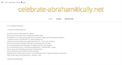 Desktop Screenshot of celebrate-abrahamitically.net